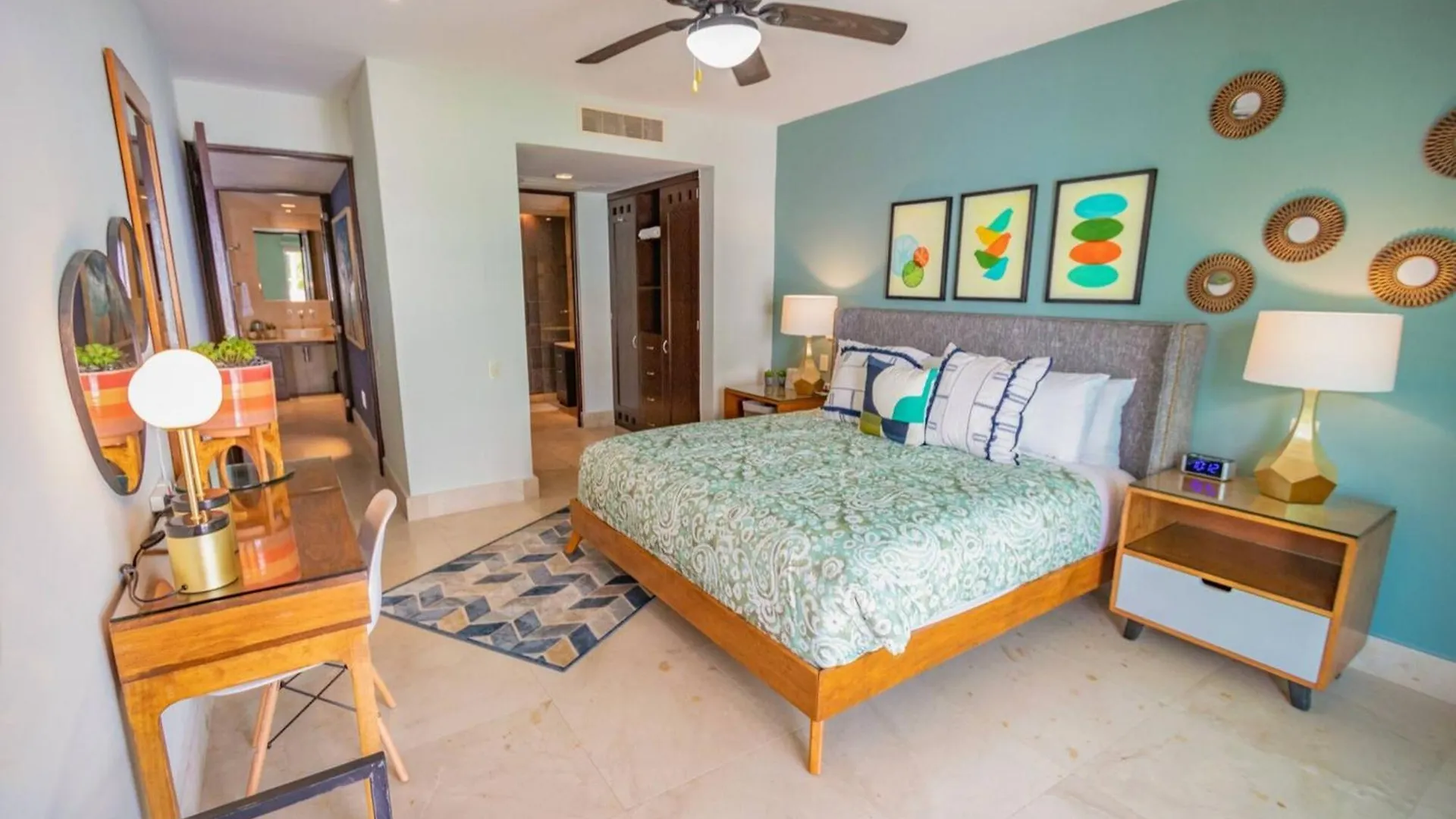 Modern 2 Bedroom Condo Colorful And Creative - At Via 38 Condos A13 Playa del Carmen Tatil Evi